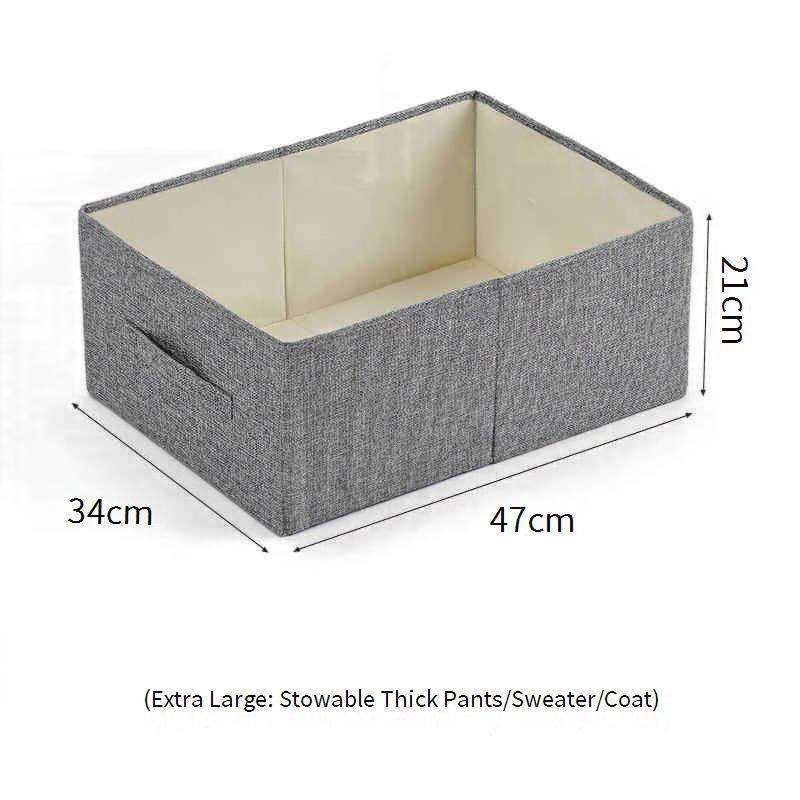 Extra-Large Foldable Storage Bins With Reinforced Frame - Heavy-Duty Organizer For Toys Books & Clothes (Collapsible Multi-Purpose Home & Closet Use)_voghion.com