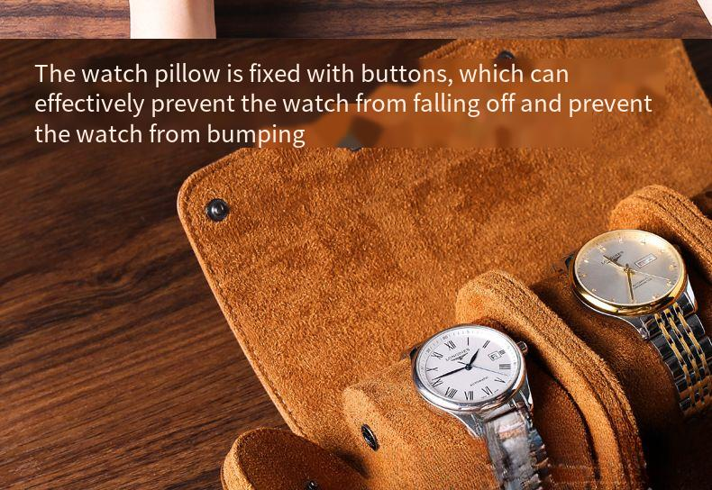 Watch Storage Box Portable Watch Box PU Three Position Watch Box Dustproof And Drop Proof Mechanical Watch Box Travel Watch Bag_voghion.com