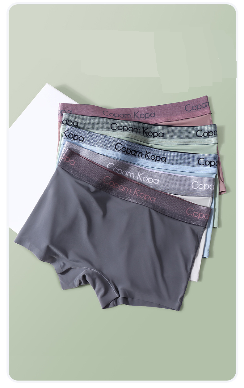 Intimo da donna senza cuciture, traspirante, in nylon e cotone, con tassello, antibatterico, invisibili, per lo sport e l'uso quotidiano (taglio a vita media, a triangolo e bikini)_voghion.com
