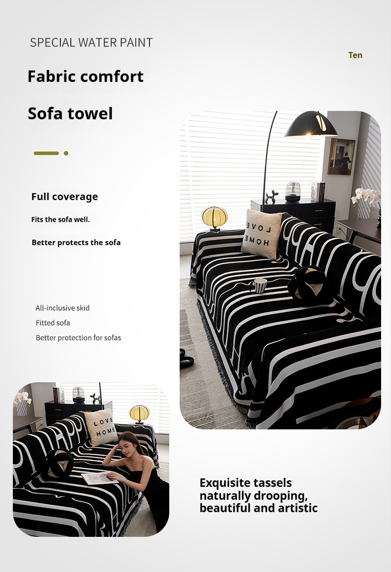 Light Luxury High End Full Cover Chenille Sofa Cover Cloth Universal For All Seasons One Piece Dust Proof Sofa Towel Sofa Cover_voghion.com
