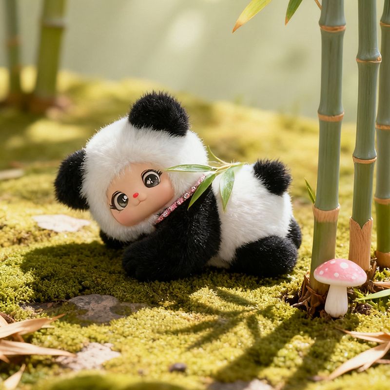 "Adorable Animal Plush Collection - Realistic Sleeping Panda, Raccoon & Cat Stuffed Toys With Ultra-Soft Fur"_voghion.com