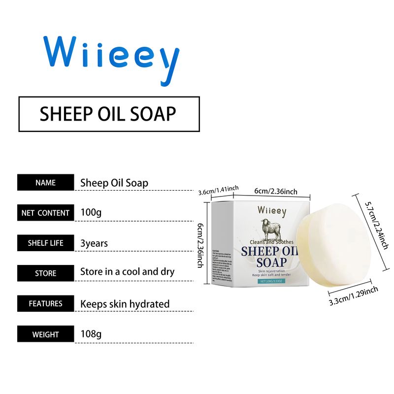 Wiieey Suet Moisturizing Soap Gentle Refreshing Oil Control Cleansing Body Skin Cleansing Bath Suet Moisturizing Soap_voghion.com