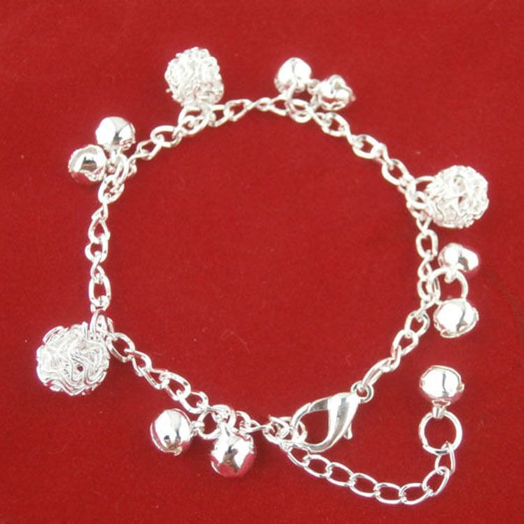 Korean Style Ethnic Wind Chime Alloy Ball Silver-Plated Anklet Foot Ring High-End Niche Versatile Bracelet Jewelry_voghion.com