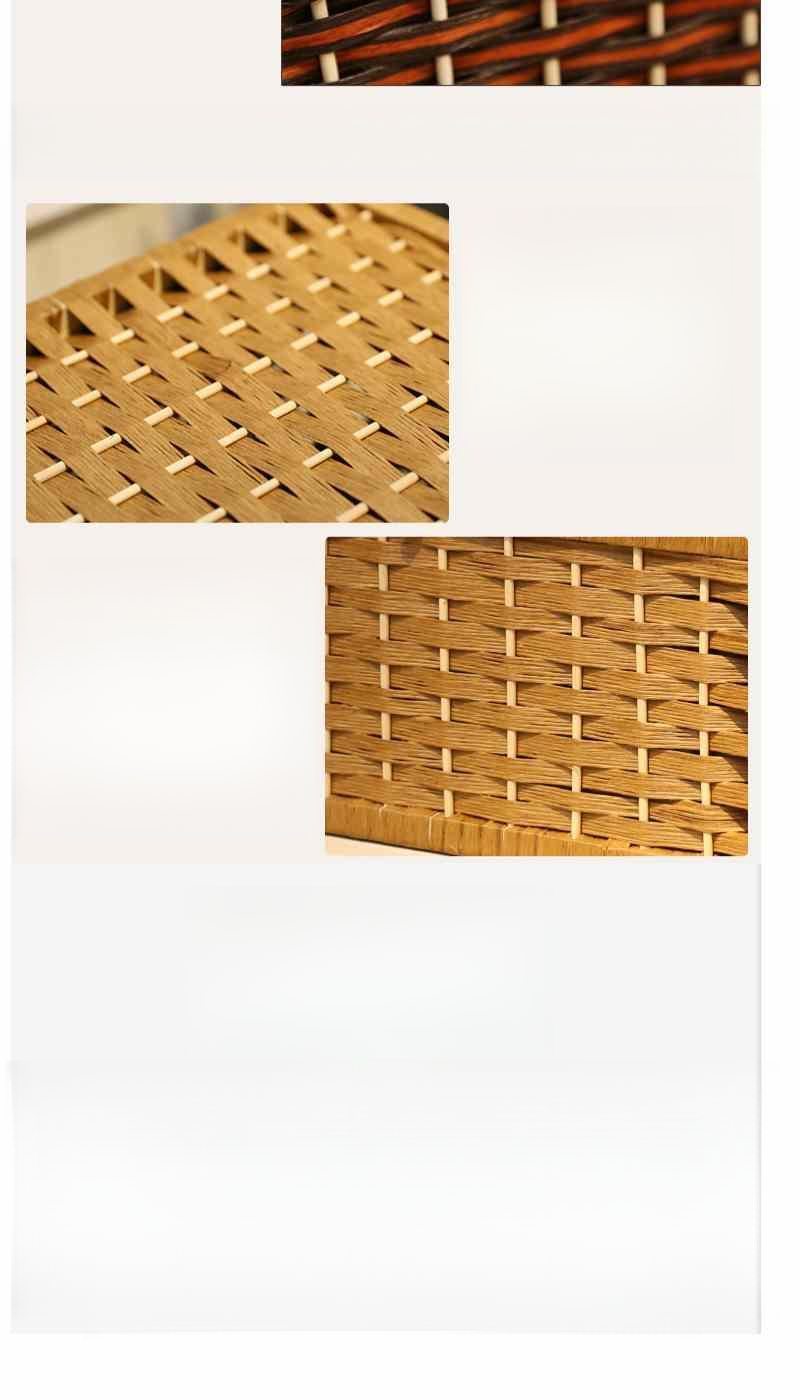 Japanese Style Desktop Woven Miscellaneous Items, Rattan Basket For Cosmetics, Toys, Books, Underwear Storage Box_voghion.com