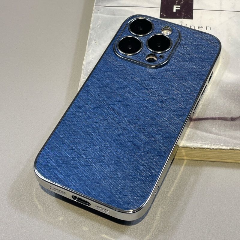 Simplified Gold Wire Pattern Suitable For IPhone 16 Promax Phone Case 15/14 Pro Lens Film 13 All Inclusive 12_voghion.com