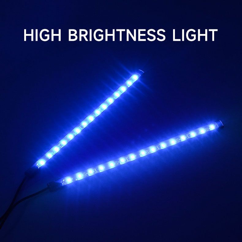 illuminazione d'atmosfera a LED per auto e moto di vendita calda, 6 strisce di luce per telaio, luce per piedi, barra luminosa ad alta luminosità_voghion.com