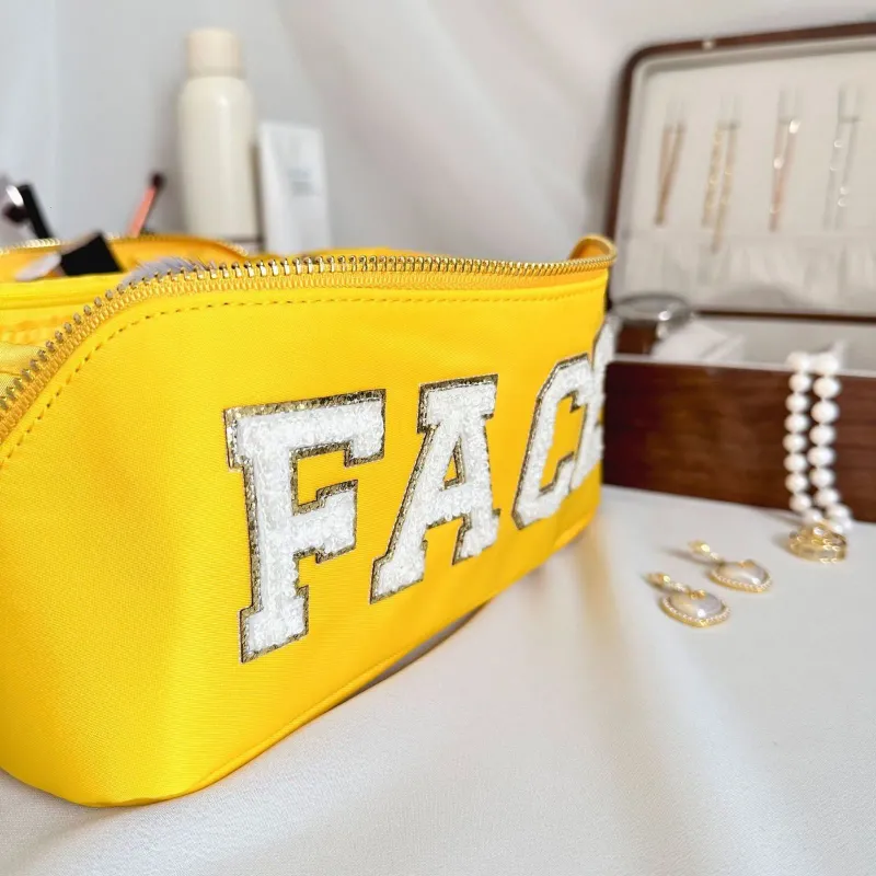 Kosmetiktaschen Hüllen Candy Color Damen Paste Buchstaben Damen Tragbare Make-up-Tasche Handtaschen Große Kapazität Weibliche Reise_voghion.com
