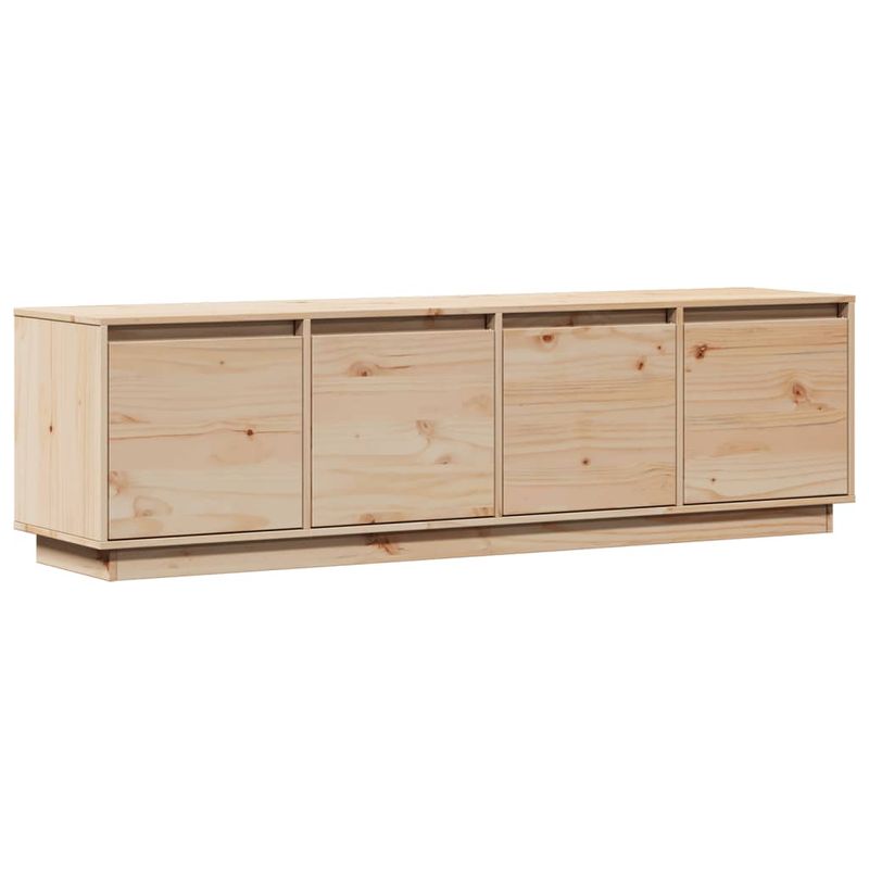 TV-Schrank 156x37x45 cm Massivholz Kiefer_voghion.com
