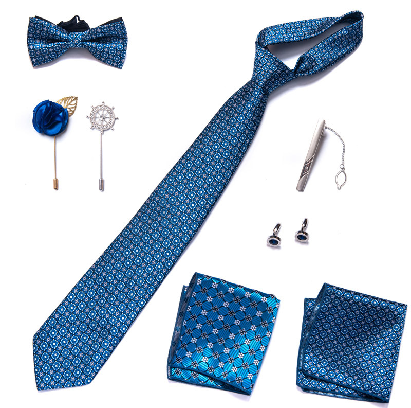 Papion cravată, accesorii pentru bărbați, set de 8 piese, corsaj, broșă, butoni, rochie formală, costum, nuntă și nuntă_voghion.com