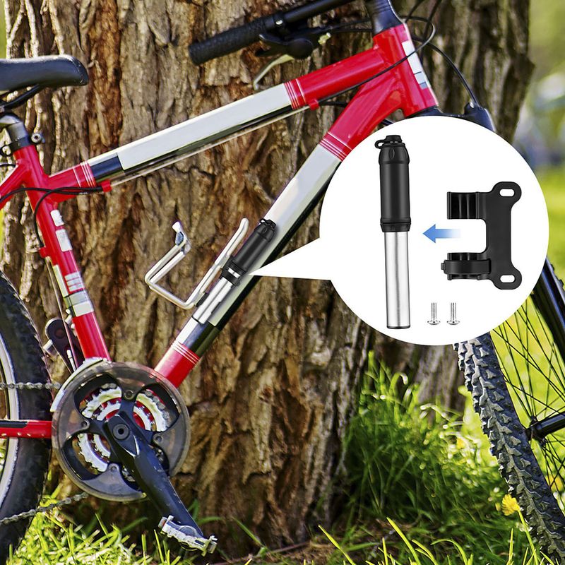 Motorrad, elektrescht Mountainbike, Héichdrockpompel, Mini-Portable-Ladekuerf fir doheem, Vëlosaccessoiren_voghion.com
