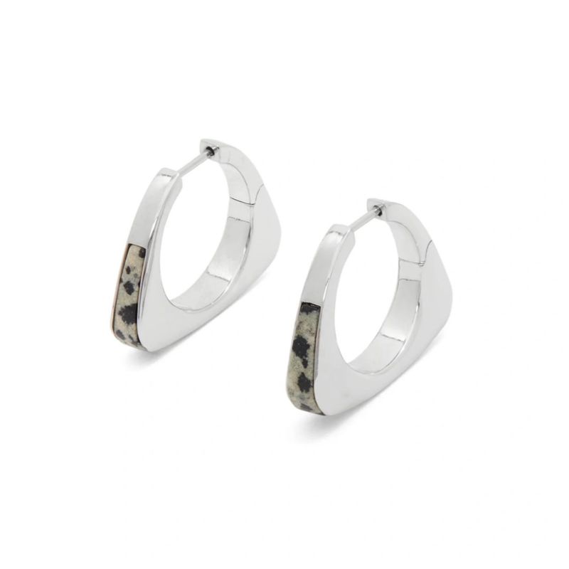 Women's Jewelry Geometric Rhinestone Stud Earrings With Tiger Eye Stone, Elegant And Unique Metal Inlay Design For Everyday Wear Personality Earrings_voghion.com