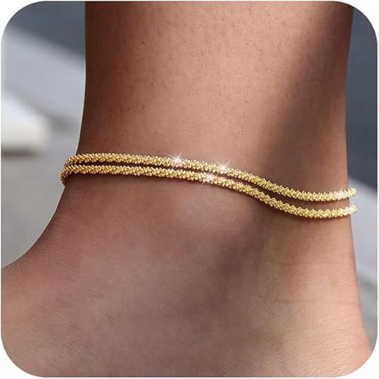 Titanium Anklet For Men, High-End Simple Personality, Non-Fading Ins Cuban Chain, Stainless Steel Aluminum Chain Jewelry_voghion.com