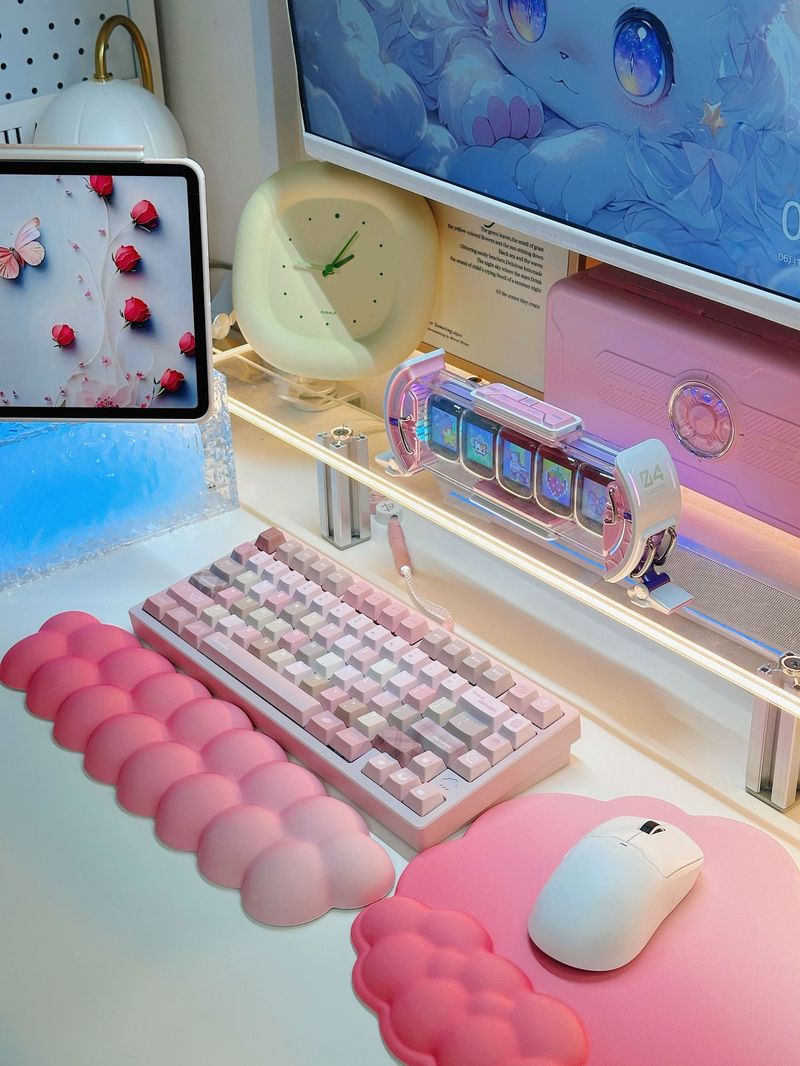 CybJoy Puff Cloud Guard Toetsenbord Handondersteuning Muis Pols Pad_voghion.com