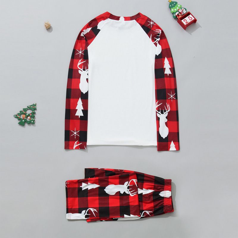 Weihnachtliches Familien-Partner-Pyjama-Set – Gemütliche Langarm-Nachtwäsche mit festlichem Aufdruck für Eltern und Kinder (S-XXL, 2T-14T, 3M-24M)_voghion.com