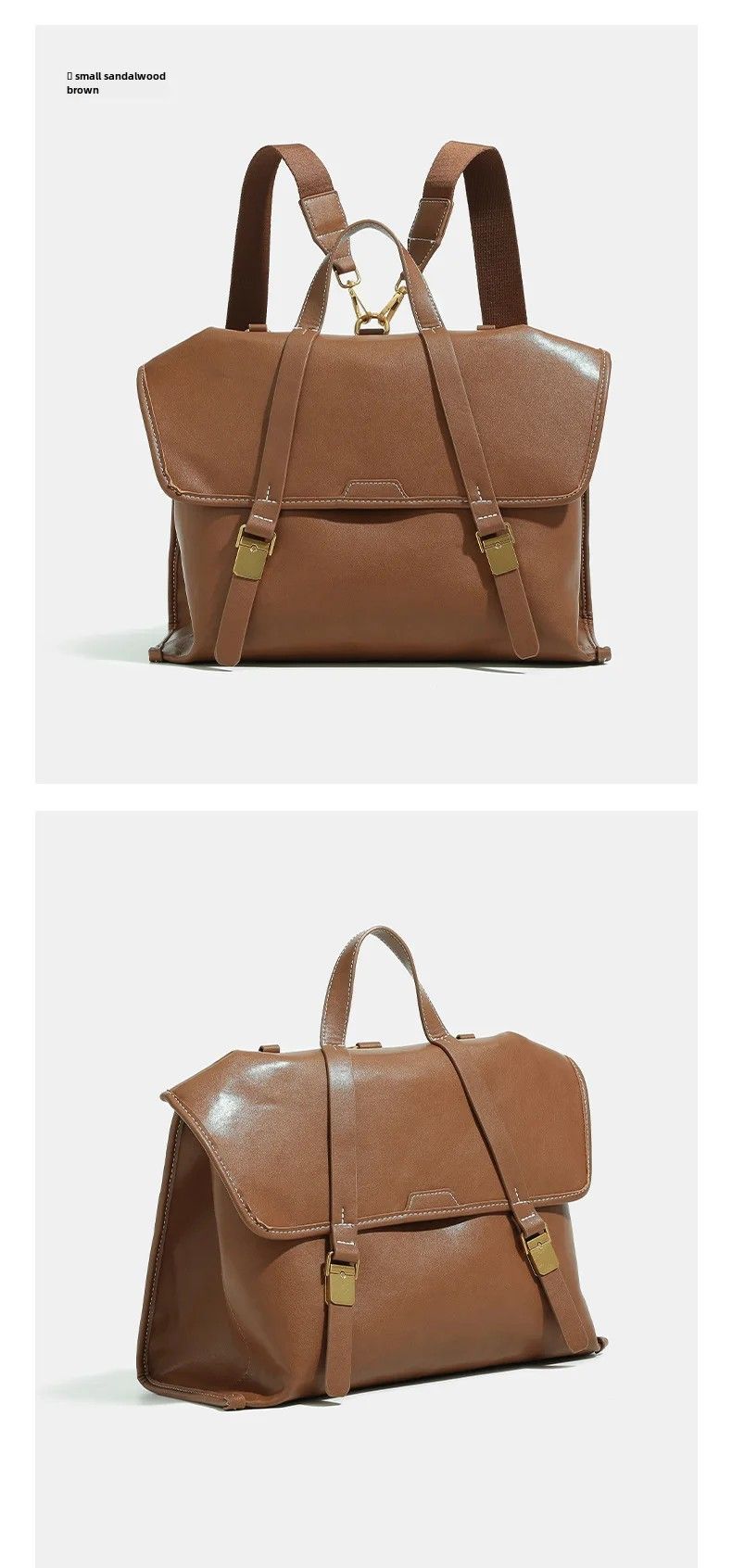 2024 Zomer Nieuwe Niche High-end Mode Rugzak Vintage Grote Capaciteit Tote Foreway Computertas Voor Zakelijke Werkzaamheden_voghion.com