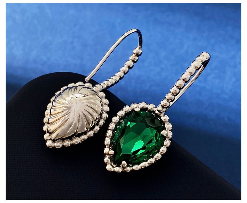 Set di gioielli da donna con perle e pietre preziose artificiali intarsiate, a forma di goccia, nuovi arrivi, multicolore, sfaccettati, orecchini squisiti._voghion.com