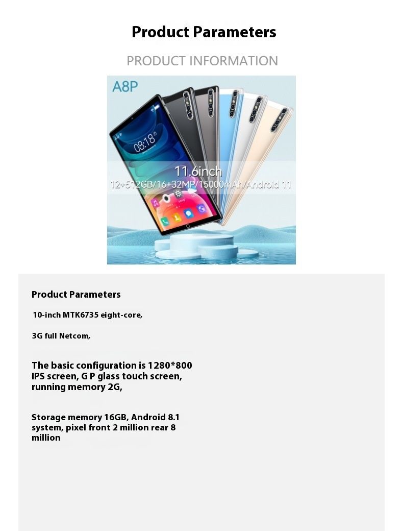 10 inch 3G bellen, tablet, WiFi, Bluetooth_voghion.com
