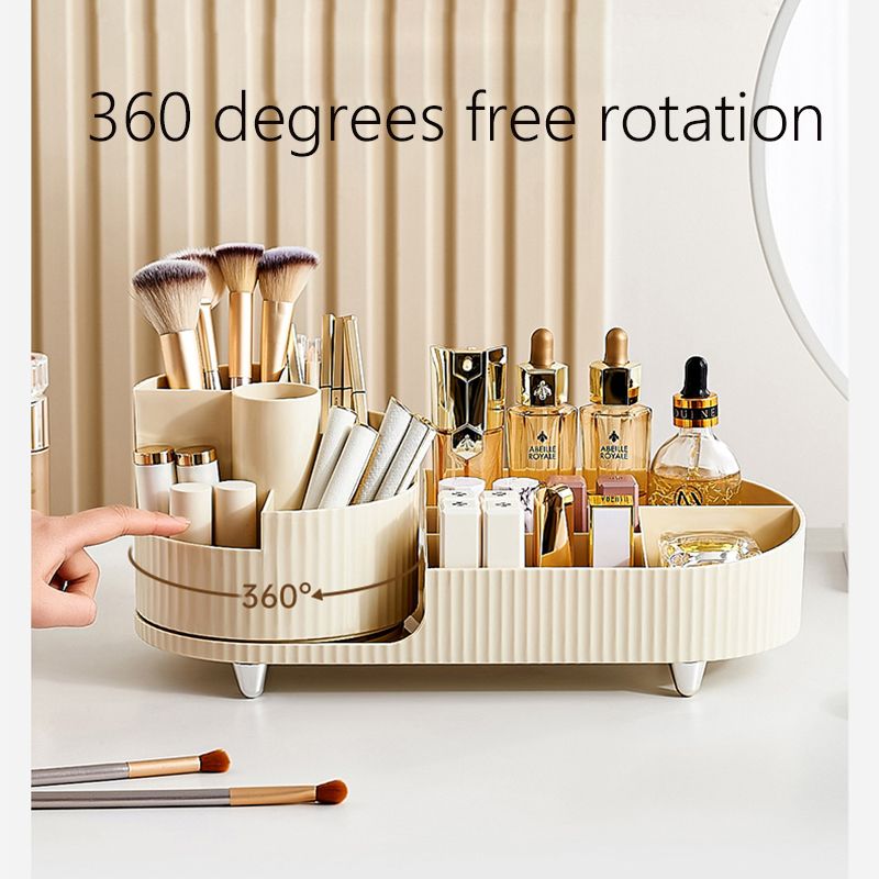 Rotierende Make-up-Organizer-Box mit Stifthalter für Badezimmer_voghion.com