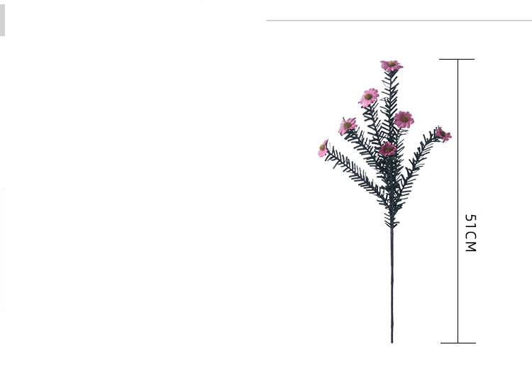 PE piccola margherita sole produttore di fiori artificiali decorazione della casa matrimonio tenuto in mano fiore strada piombo fiore muro fiore artificiale MW09912_voghion.com