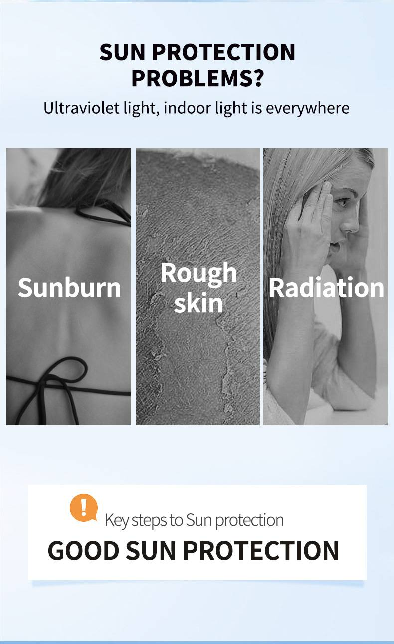 Sunscreen Cream SPF50+++ Outdoor Isolation Water, Sweat, UV and Clear Cool but not greasy_voghion.com