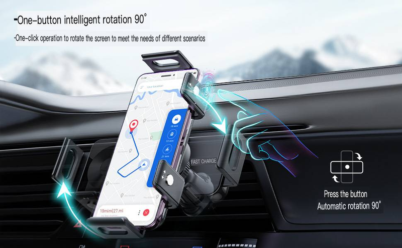 New CE certified ZfoldFlip car wireless charger suitable for Samsung folding screen mobile phone holder_voghion.com