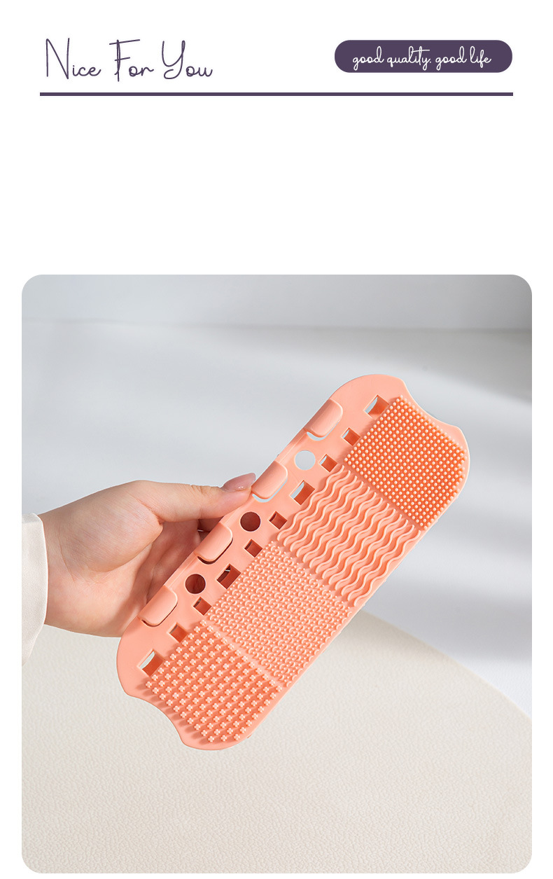 Make-upkwasten reinigingsdoos, siliconen beauty spons reinigingsset, cosmetische kwasten wasbeker, opbergdoos, puff droogrek_voghion.com