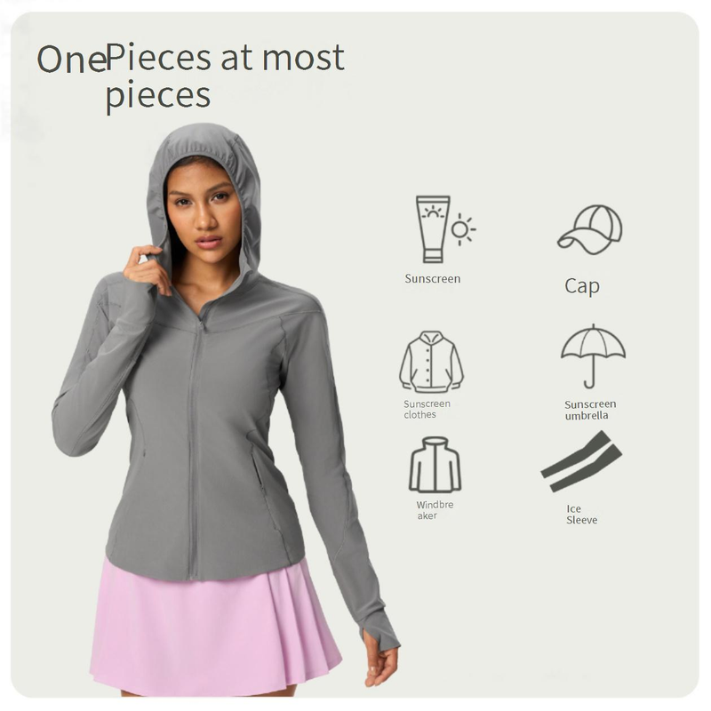 Women's Summer Sun Protection Hoodie - UPF 50+ UV Blocking, Quick-Dry & Cooling Fabric For Outdoor Activities_voghion.com