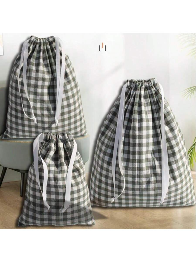 Wash Water Grid Cloth Travel Storage Bag_voghion.com