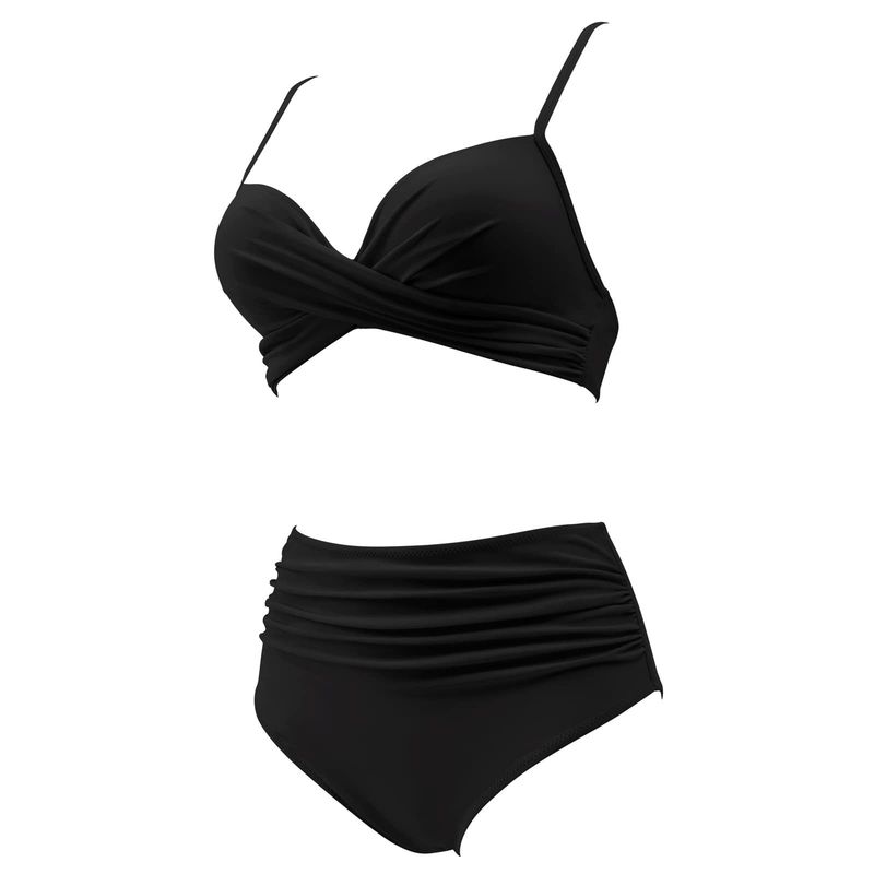bikini Multicolor Leopard Print High Waist Tight Sexy Bikini_voghion.com