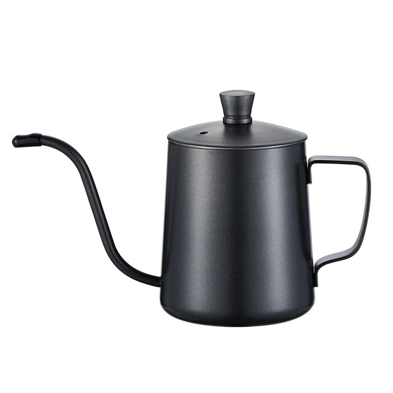 304 Stainless Steel 350ML With Lid Thickened Mini Long Spout Narrow Mouth Drip Coffee Pour Over Kettle_voghion.com