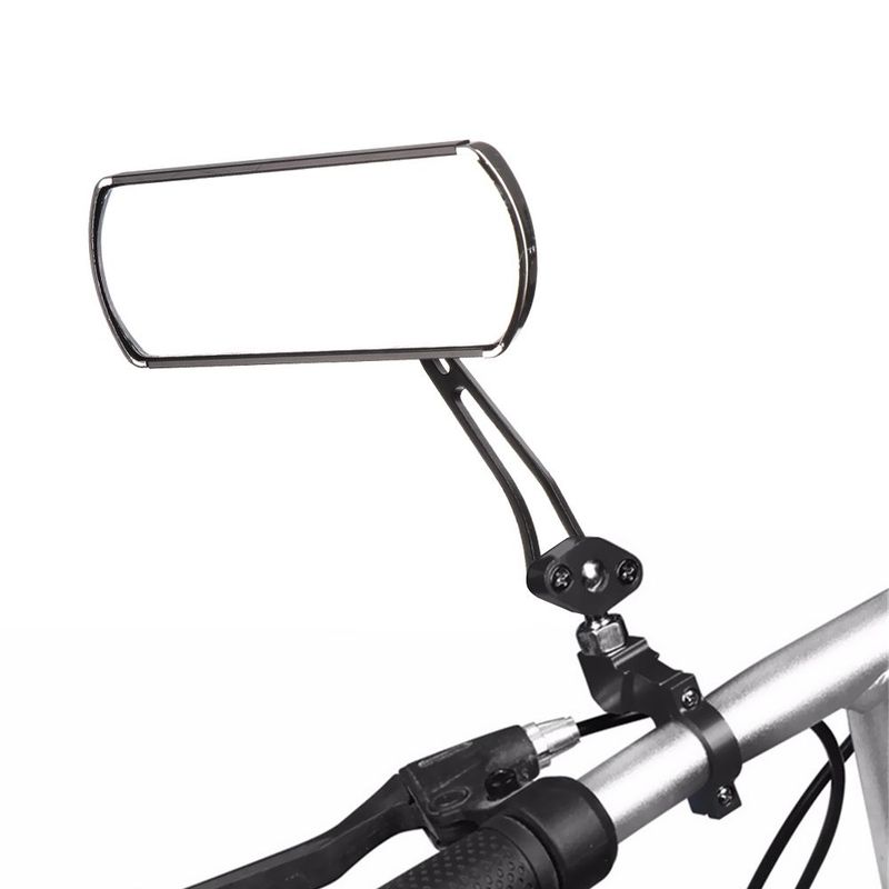 1 Piar Bike Rear View Mirrors Adjustable Clear Wide Range Back Sight Rearview Reflector 360 Degree Rotating Aluminum Alloy_voghion.com