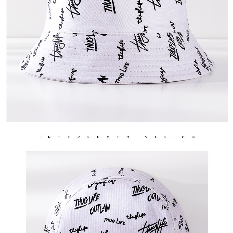 Fischerhut Damen Outdoor Bedruckter Baumwollstoff Doppelseitig Faltbarer Sonnenschutzhut Herren Angeln Sonnenschutz Bucket Hat_voghion.com
