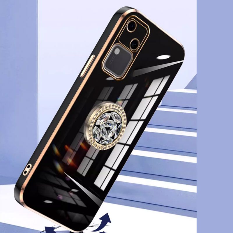 A 15 25 Case Luxury With Holder,Diamond Ring Case For Samsung Galaxy A25 A55 A15 16 5G Shockproof Case S23 FE Cover With Lanyard_voghion.com