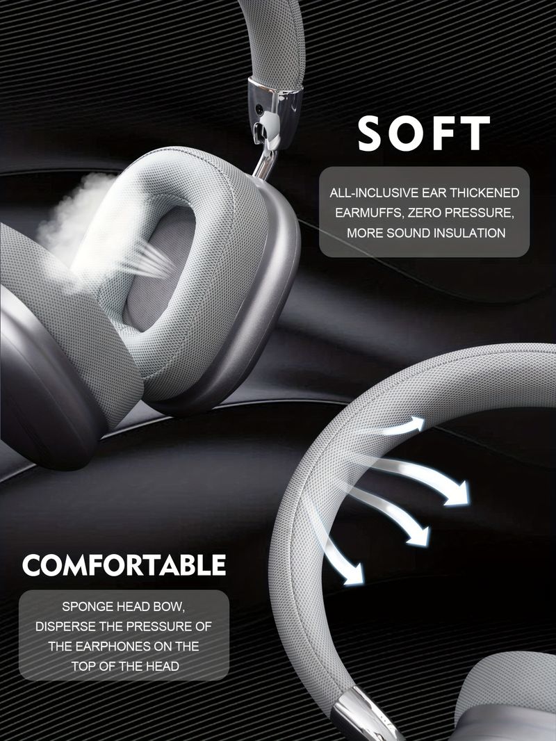 B35S Wireless Headphones Built-in Microphone For Gaming, Music, Sports With Long Battery Life And Call Function_voghion.com