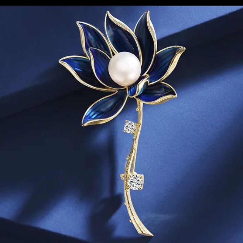 Doğal Tatlı Su Gerçek İnci Broş Kadınlık Broş Pin Takım Aksesuarları_voghion.com