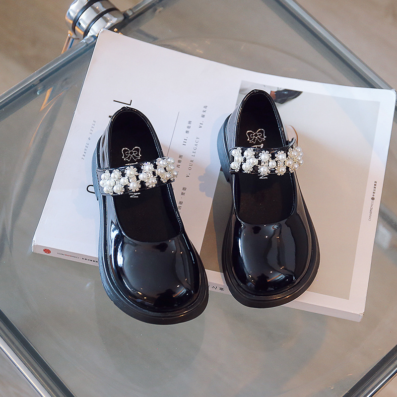 Ragazze Mary Jane Scarpe con perle Le bambine vestono le scarpe da festa Scarpe da sposa scolastiche Sandali da esterno estivi_voghion.com