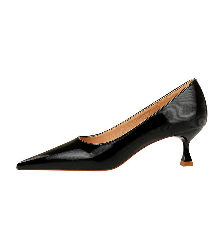 Mode elegante pediküre einfach alle-passenden high heels frauen schuhe high heels flach mund spitz frühling und herbst einzelnen schuhe_voghion.com