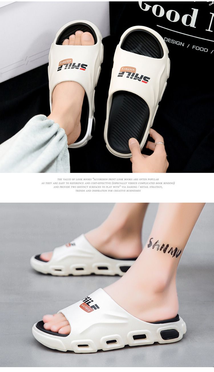 Wear New Casual Sports Slippers With Thick Soles And Wear-resistant Exterior_voghion.com