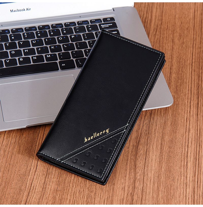 Portafoglio, portafoglio RFID medio e lungo per uomo che può contenere il telefono cellulare, portafoglio speciale per abiti alla moda e classici da uomo.baellerry_voghion.com