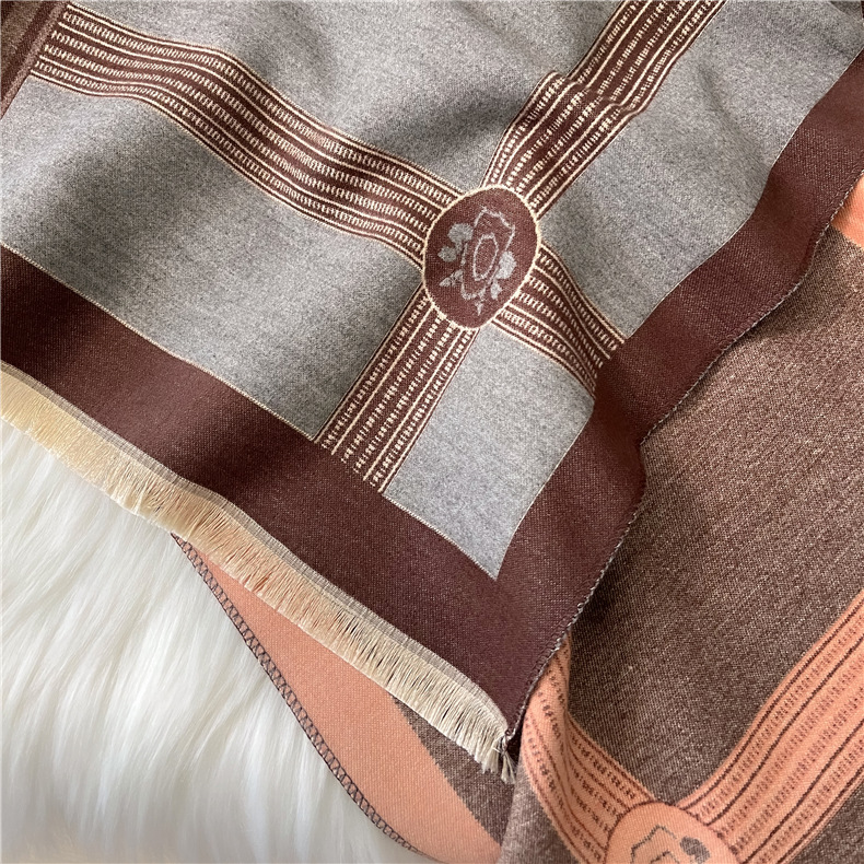 Winter Warm Cashmere Shawl Scarf For Women Design Neckerchief Pashmina Head Scarves_voghion.com