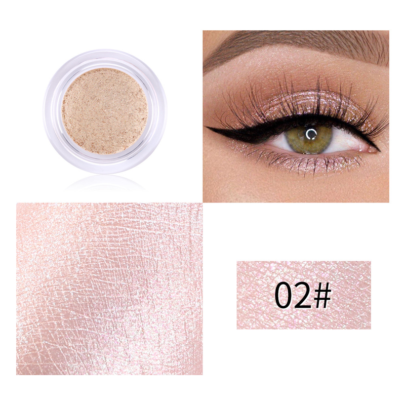 Palette di ombretti luccicanti con glitter monocromatici, flash fine, evidenziatori portatili, cosmetici per il trucco degli ombretti_voghion.com