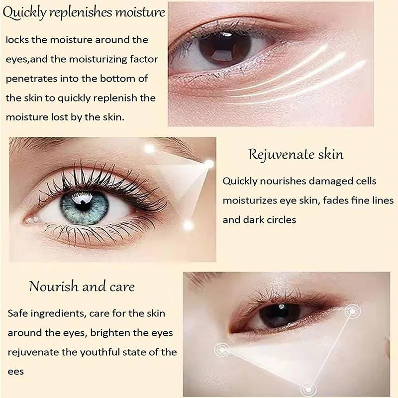 30ml Anında Sıkılaştırıcı Göz Kremi Göz Çevresindeki İnce Çizgileri ve Koyu Halkaları Azaltır Cildi Kaldırır Göz Torbalarını Giderir Göz Sıkılaştırıcı_voghion.com