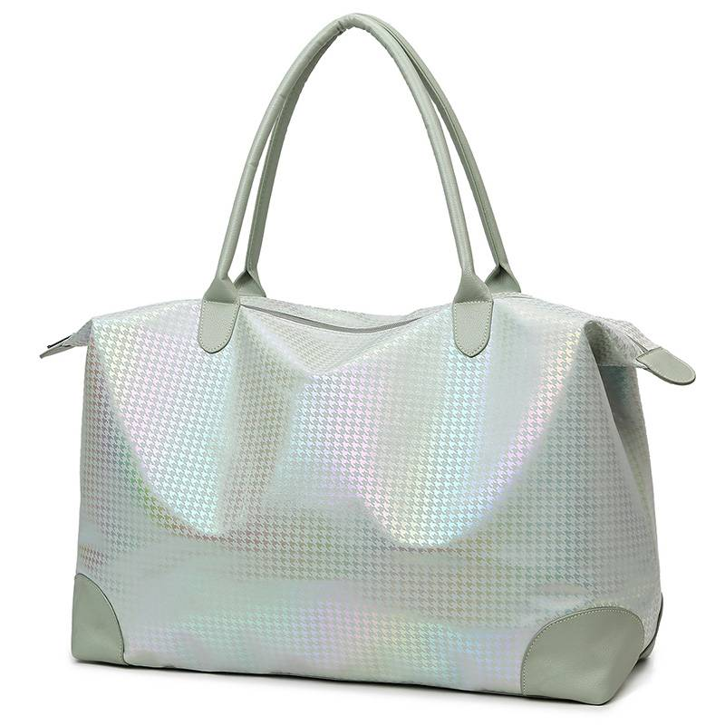 „Neue Taschenkollektion 2024, europäische und amerikanische Mode, Lackleder, regenbogenfarbenes Hahnentrittmuster, große Kapazität, Schulter-/Reisetasche“_voghion.com