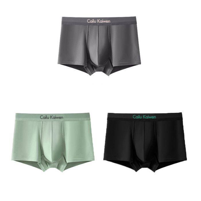 4PCS Boksarice velike velikosti brezšivne bombažne moške boksarice poletne tanke hlače velikosti L-4XL_voghion.com