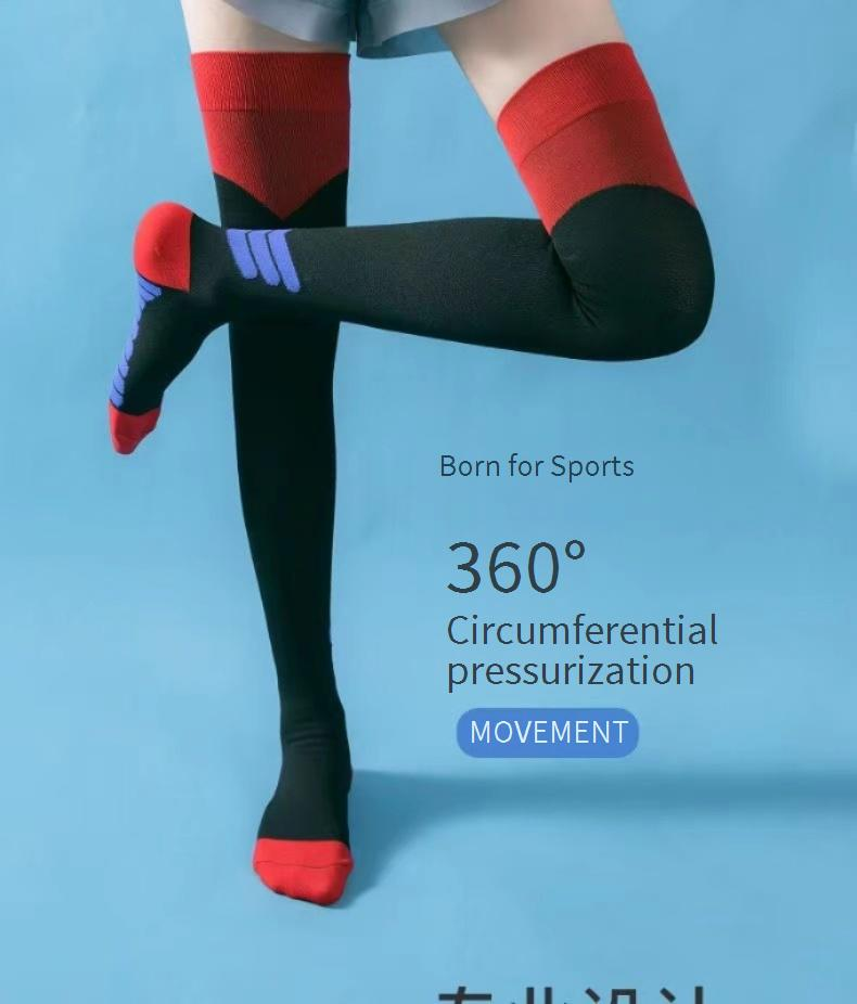 Calze a compressione per polpaccio, lunghe, sottili, estive, da donna, per sport professionistici, da corsa e da salto, Fiess_voghion.com