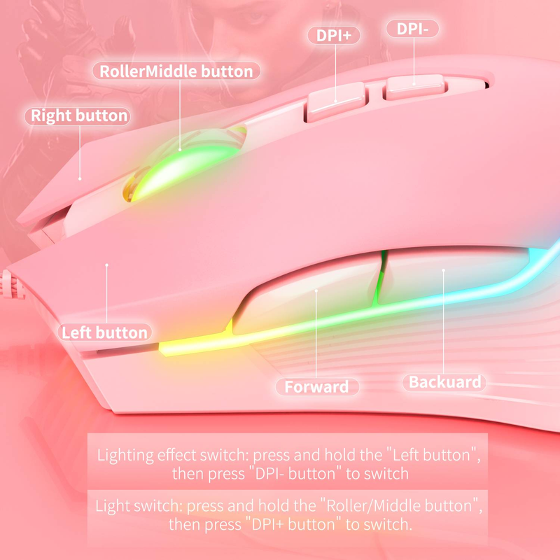 ONIKUMA CW905 Kabelgebundene Gaming-Maus_voghion.com