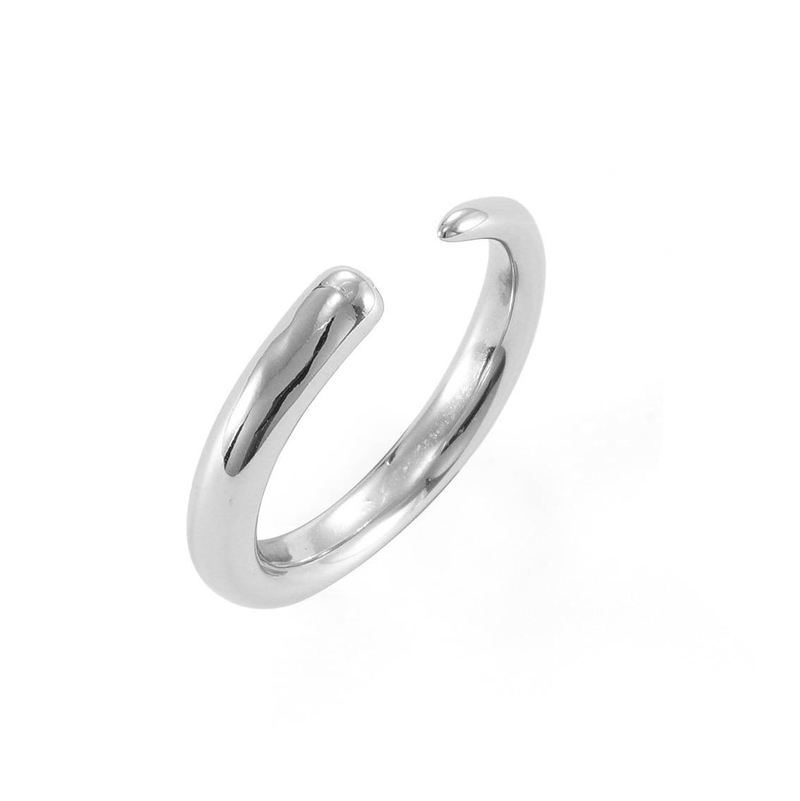 Rings Open Plain Ring Simple Ring Ins Design Titanium Steel Ring Female Ring_voghion.com