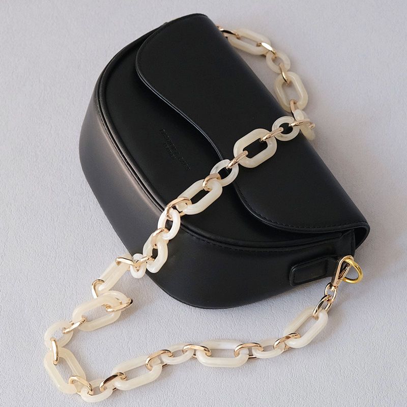 Shoulder Strap Accessories Mixed Gold Bag Resin Thick Acrylic Phone Chain_voghion.com