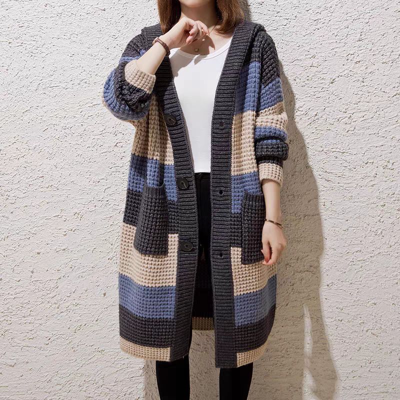 Oversized Hooded Cardigan – Chunky Knit Longline Coatigan For Women | Cozy & Boho-Chic_voghion.com