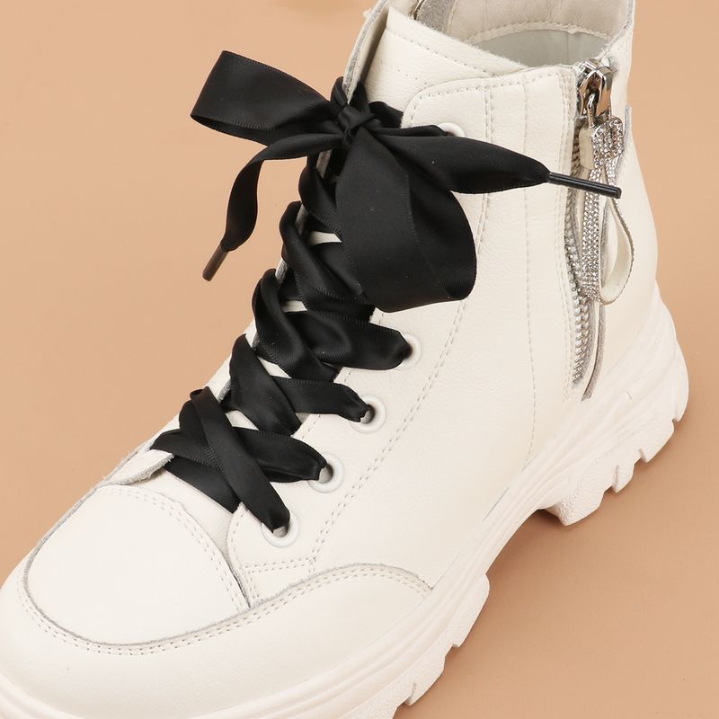 Accessori per scarpe Nastro in raso color caramella Lacci per scarpe Nastro liscio in raso di poliestere a doppia faccia Lacci per scarpe in raso di seta Lacci per scarpe larghi e piatti_voghion.com
